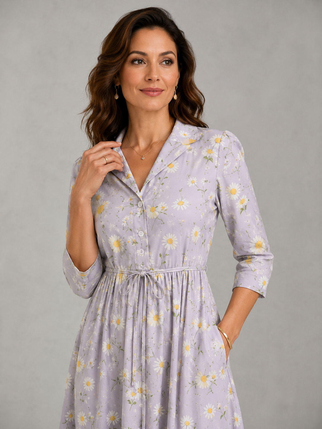 Denise – Elegant Daisy Dress