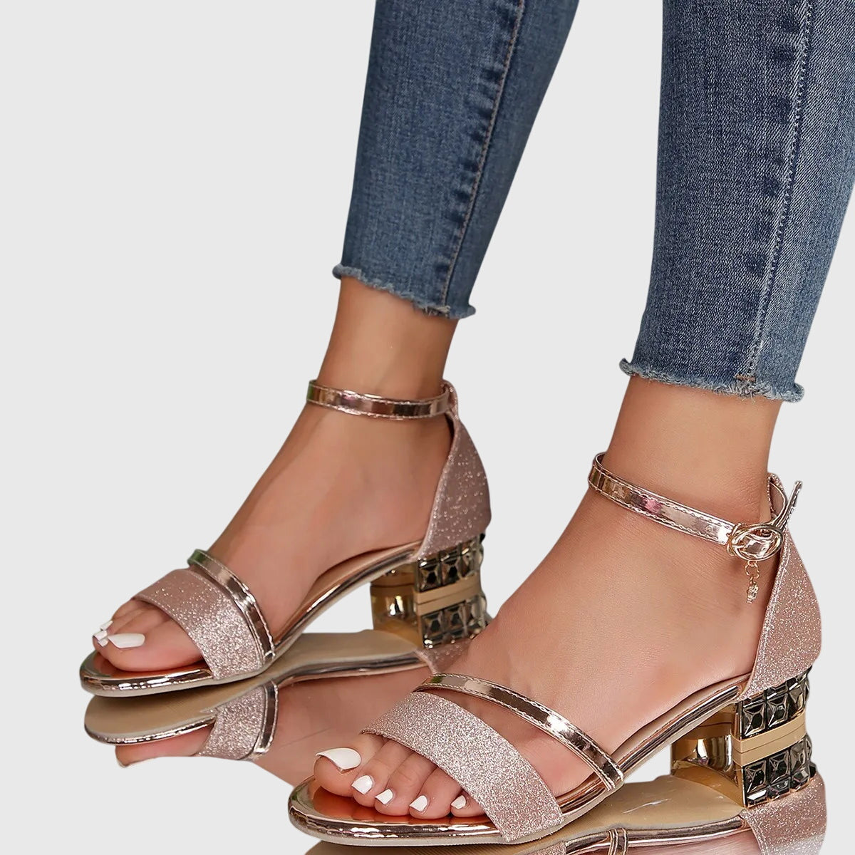 Alison | Elegant Embellished Sandals