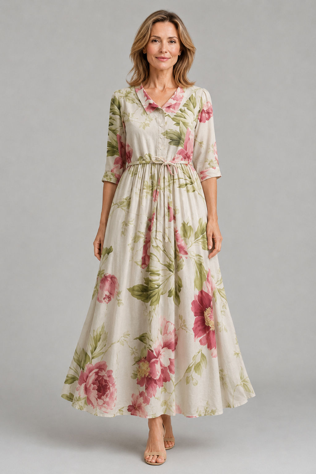 Diane – Elegant Floral Dress