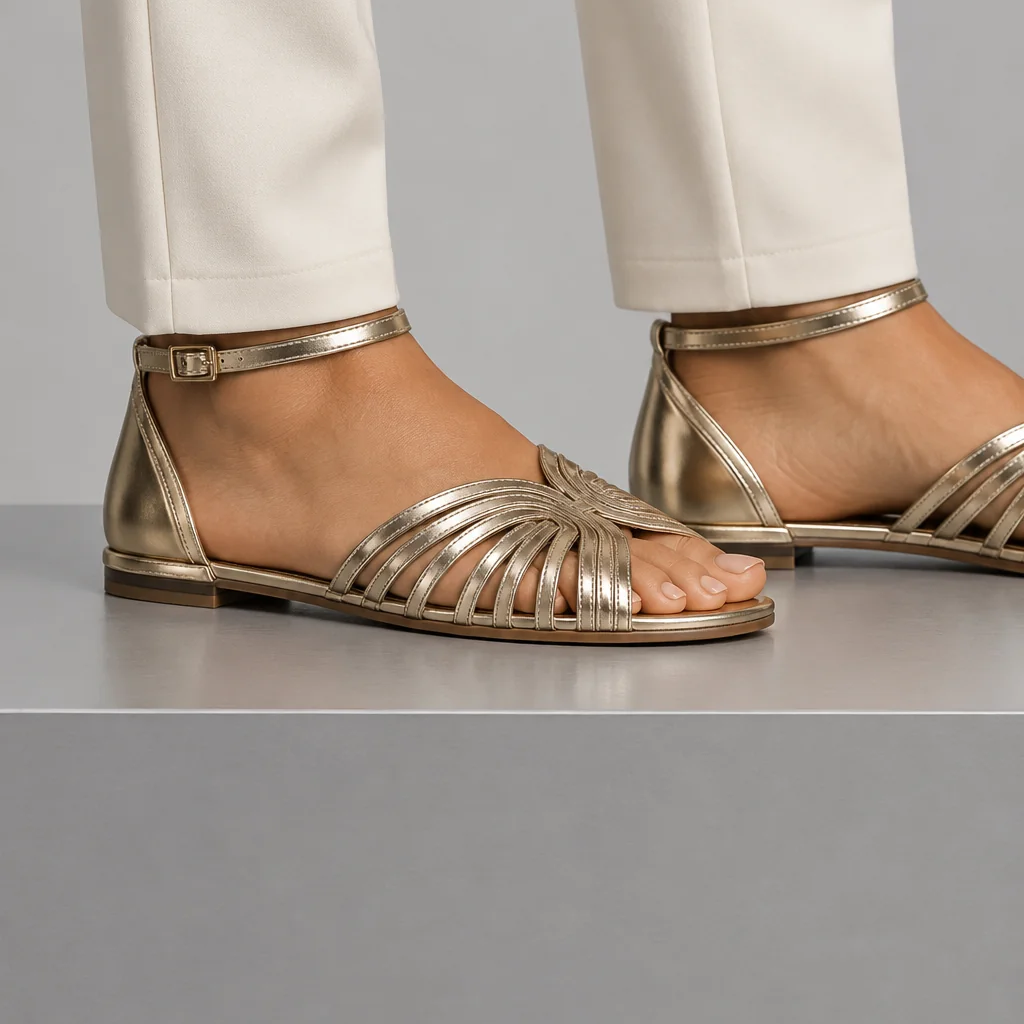 Claire | Radiant Gold Sandals