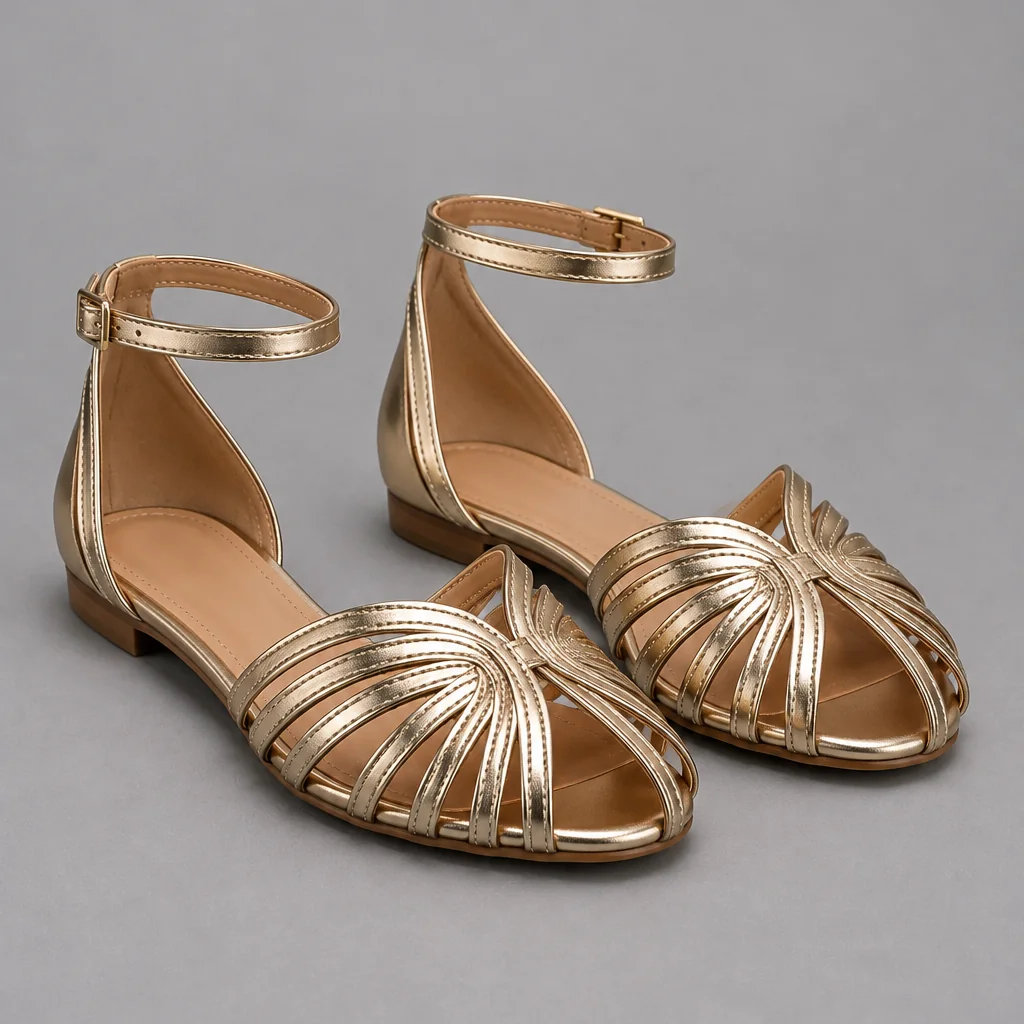 Claire | Radiant Gold Sandals