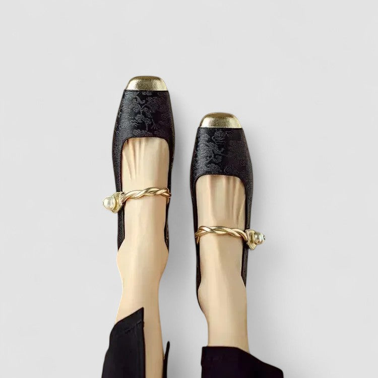 Livia | Embellished Mary Jane Flats