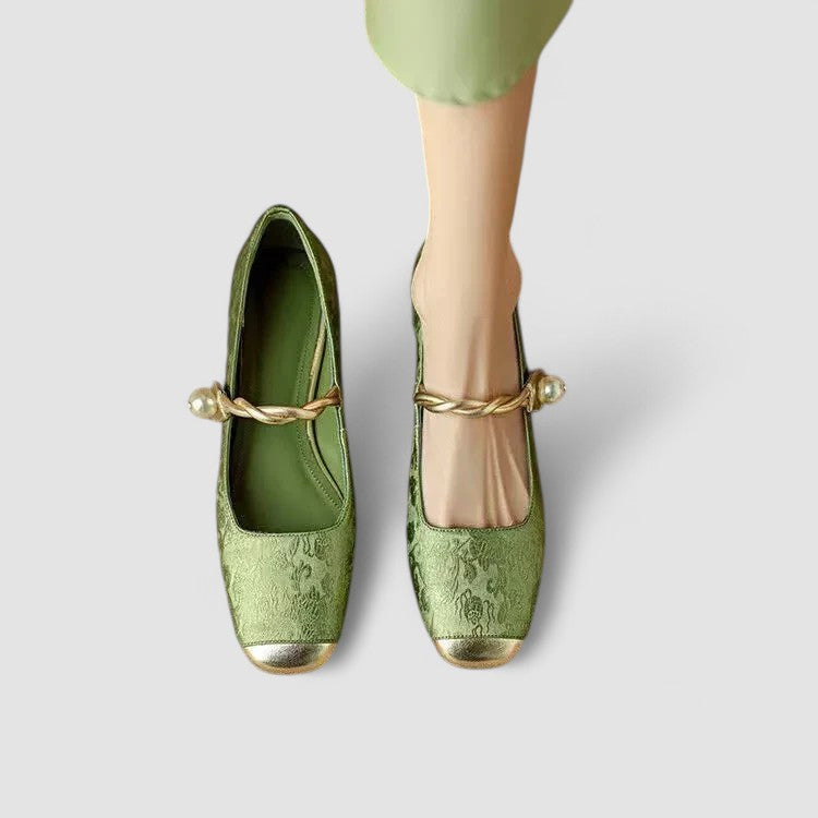 Livia | Embellished Mary Jane Flats