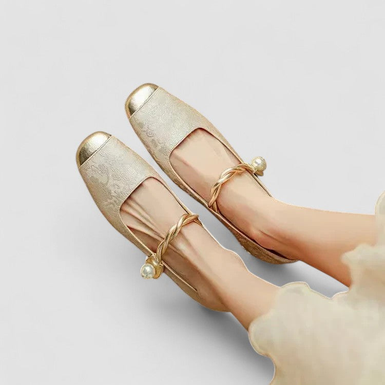 Livia | Embellished Mary Jane Flats