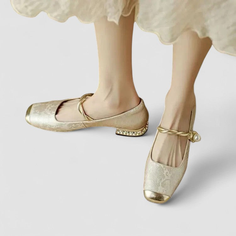 Livia | Embellished Mary Jane Flats