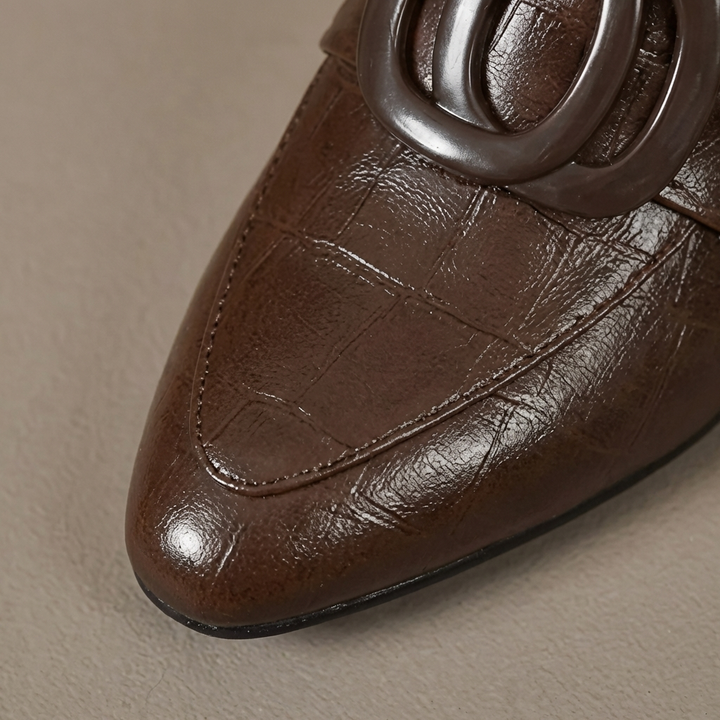 Valora Leather Loafer Heels