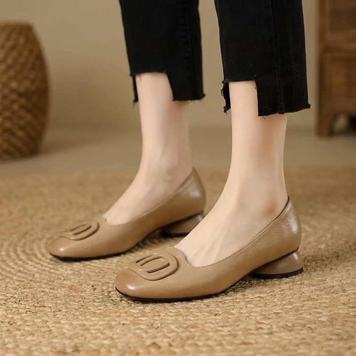 Opium Leather Flats