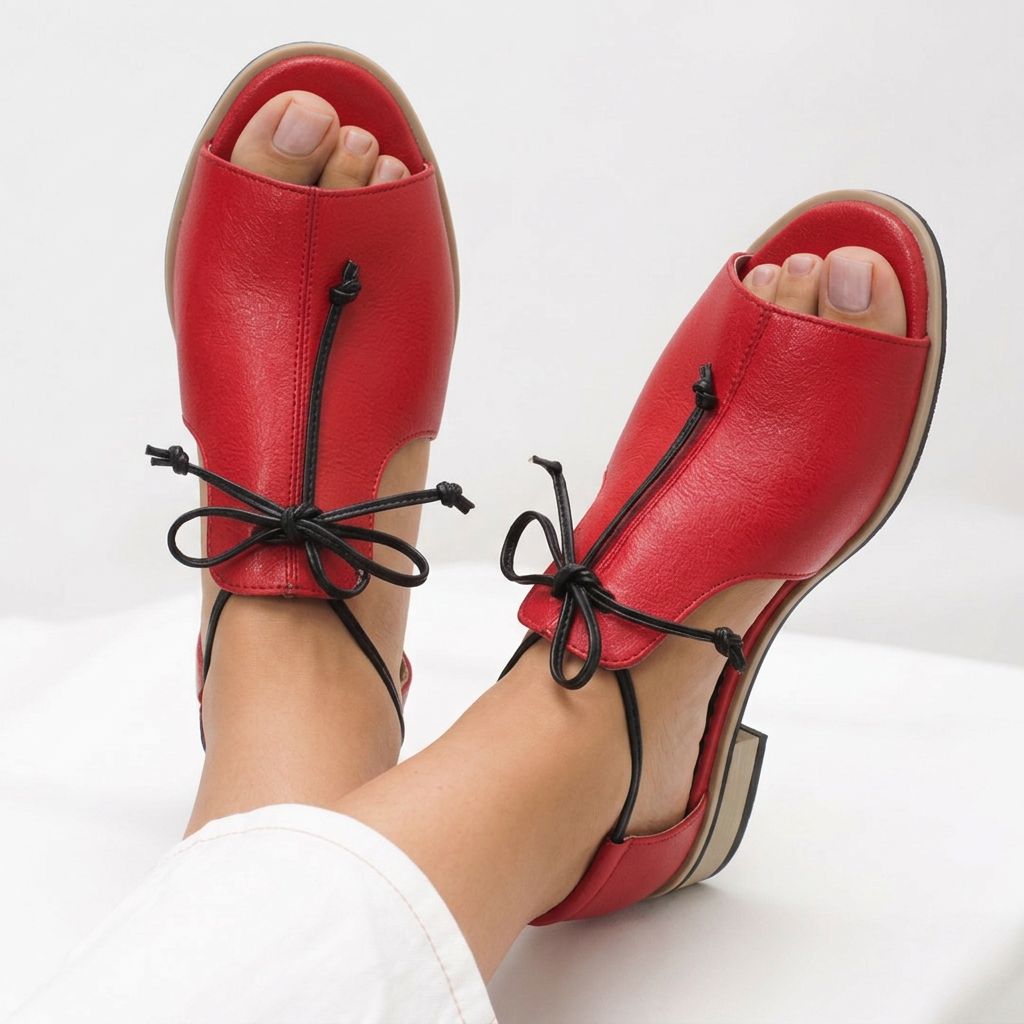 Arabella | Bow Strap Open-Toe Sandals