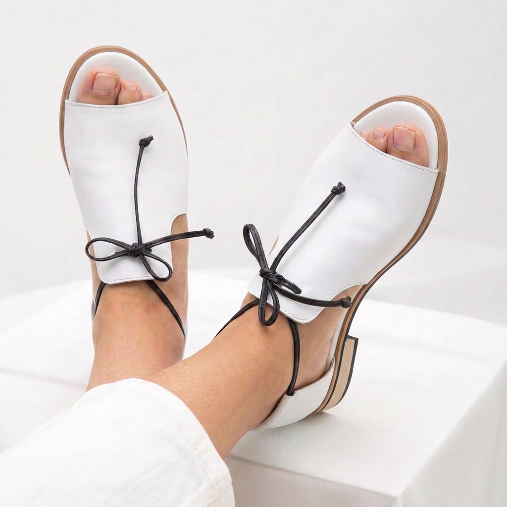 Arabella | Bow Strap Open-Toe Sandals