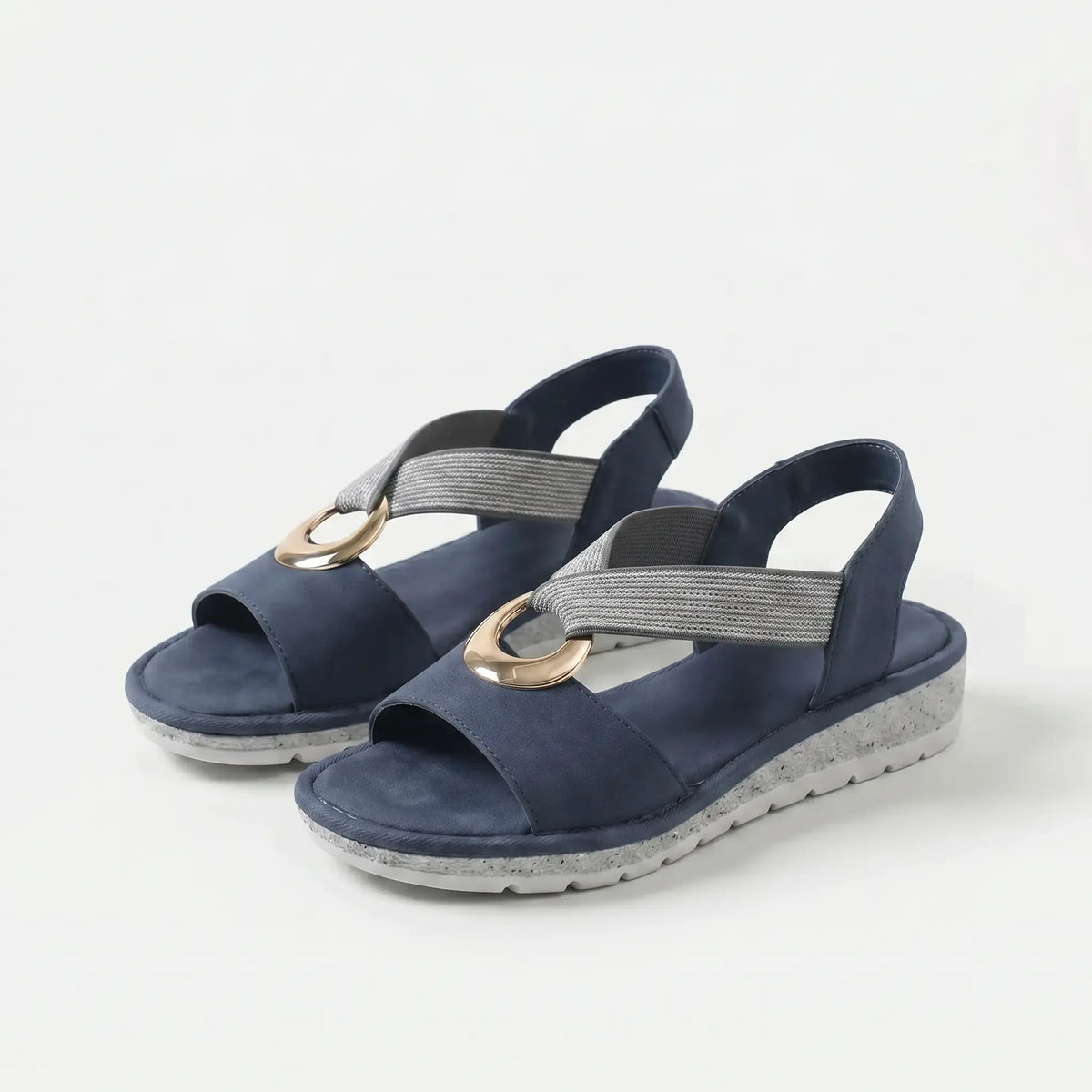 Luna | Braided Cross-Strap Ring Sandals