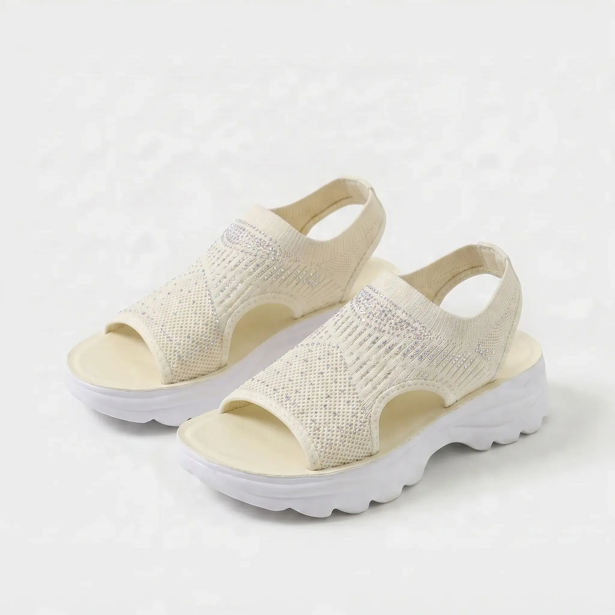 Noelle | Mesh Adjustable Strap Sandals