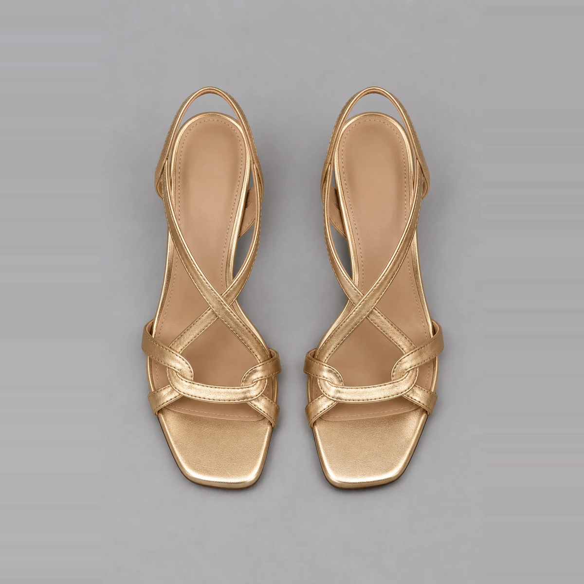 Karina | Golden Statement Sandals
