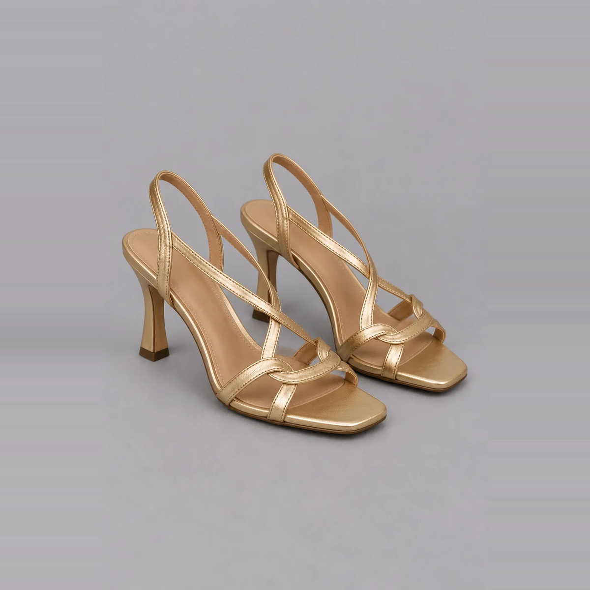 Karina | Golden Statement Sandals