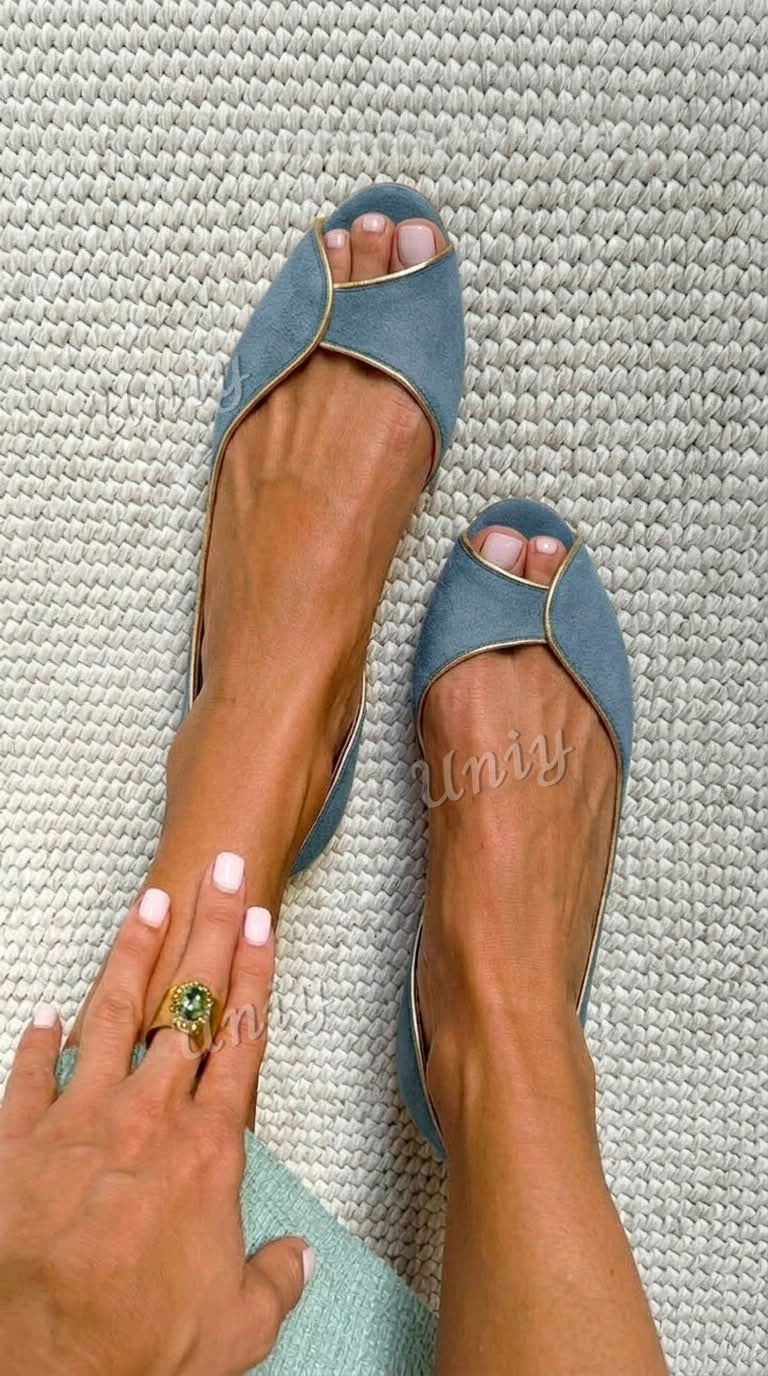 Jasmine | Open-Toe D'Orsay Flat
